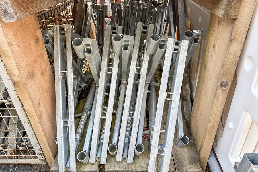 Transportrahmen mit 8 Bühnenkonsolen